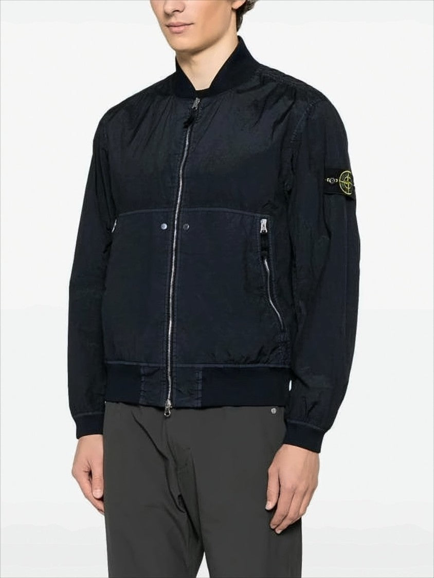 Black Lightweight Bomber Jacket