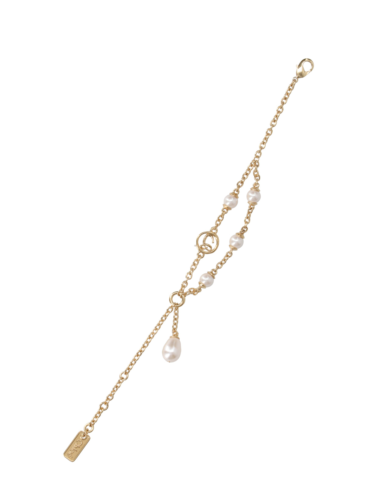 White Irregular Pearl Metal Bracelet