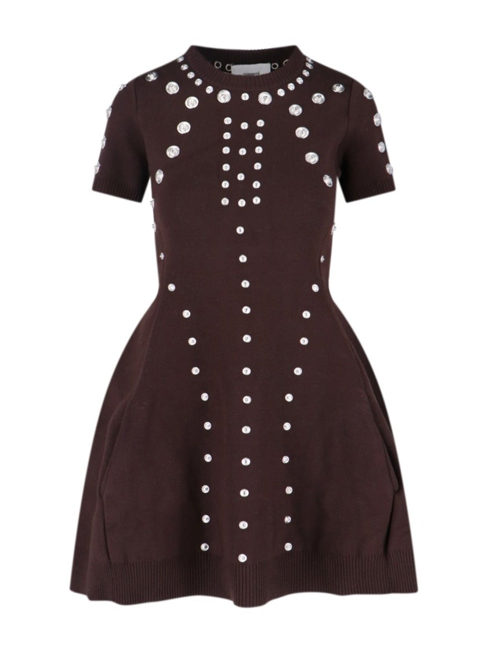 "Snap" Midi Dress Brown