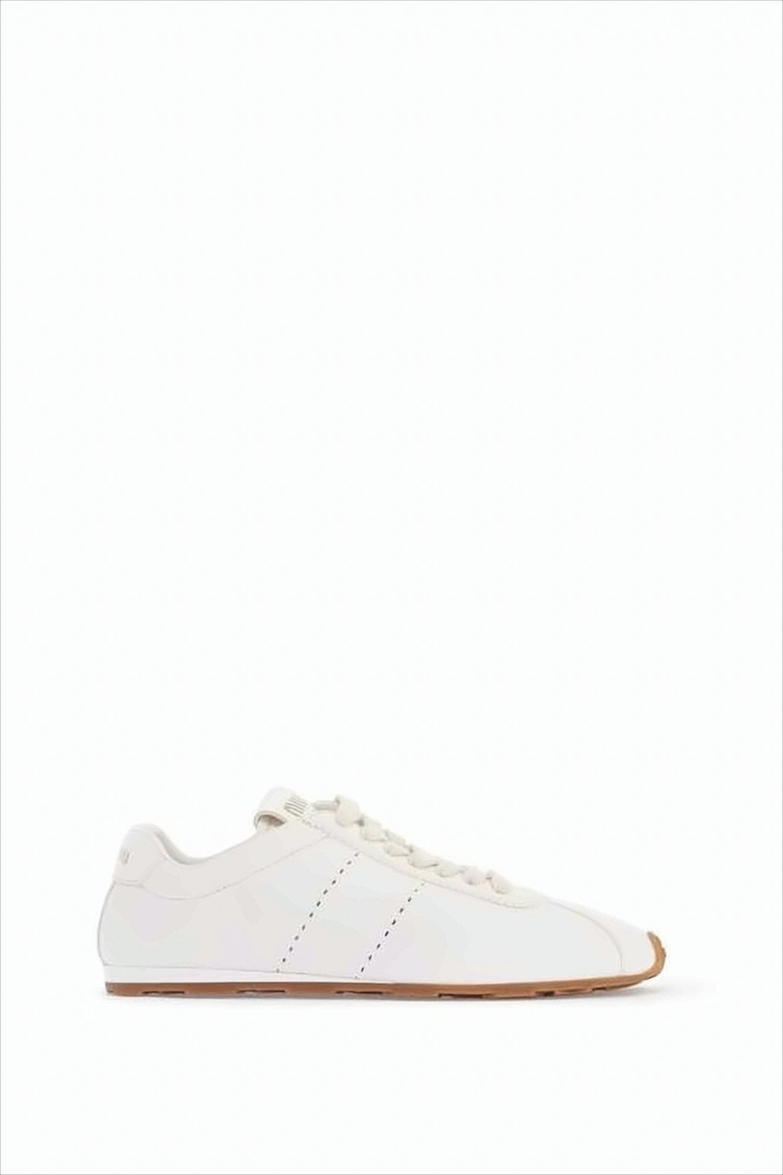 Lace-Up Low-Profile Miu Miu Sneakers