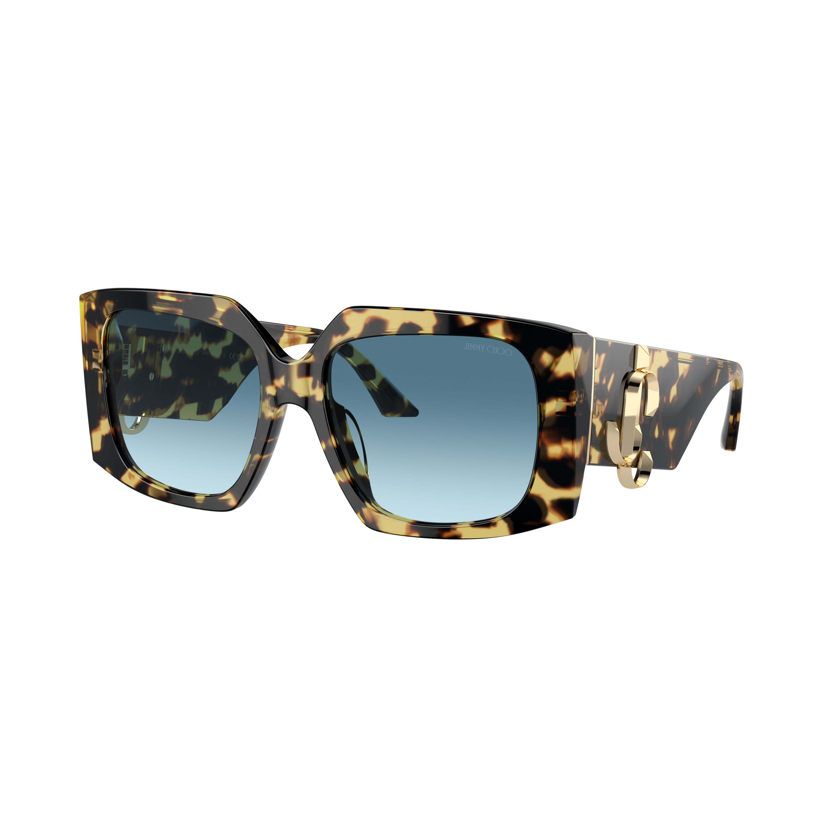 0jc5006u Oversized Tortoiseshell Square Frame Sunglasses