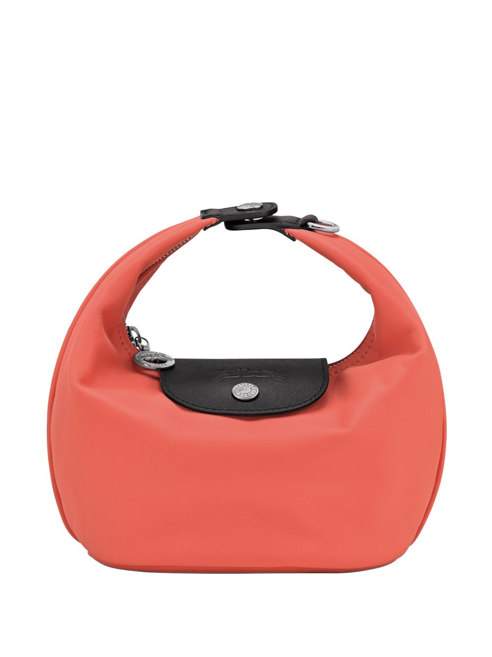 Compact Rectangular Handbag with Flap Closure