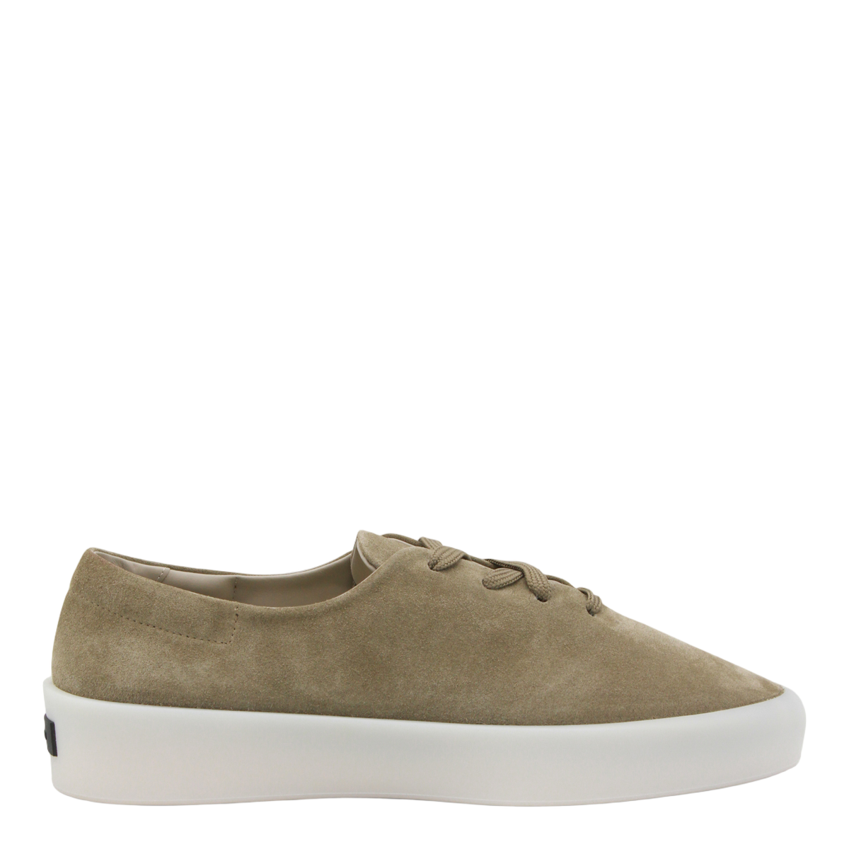 Suede Sneakers with Clean White Rubber Sole