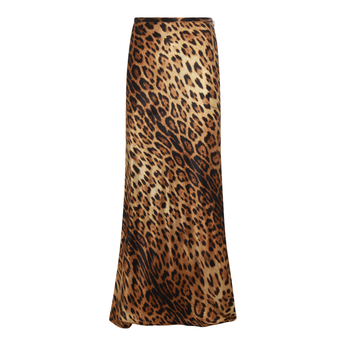 Leopard Print Maxi Skirt with Fitted Waist