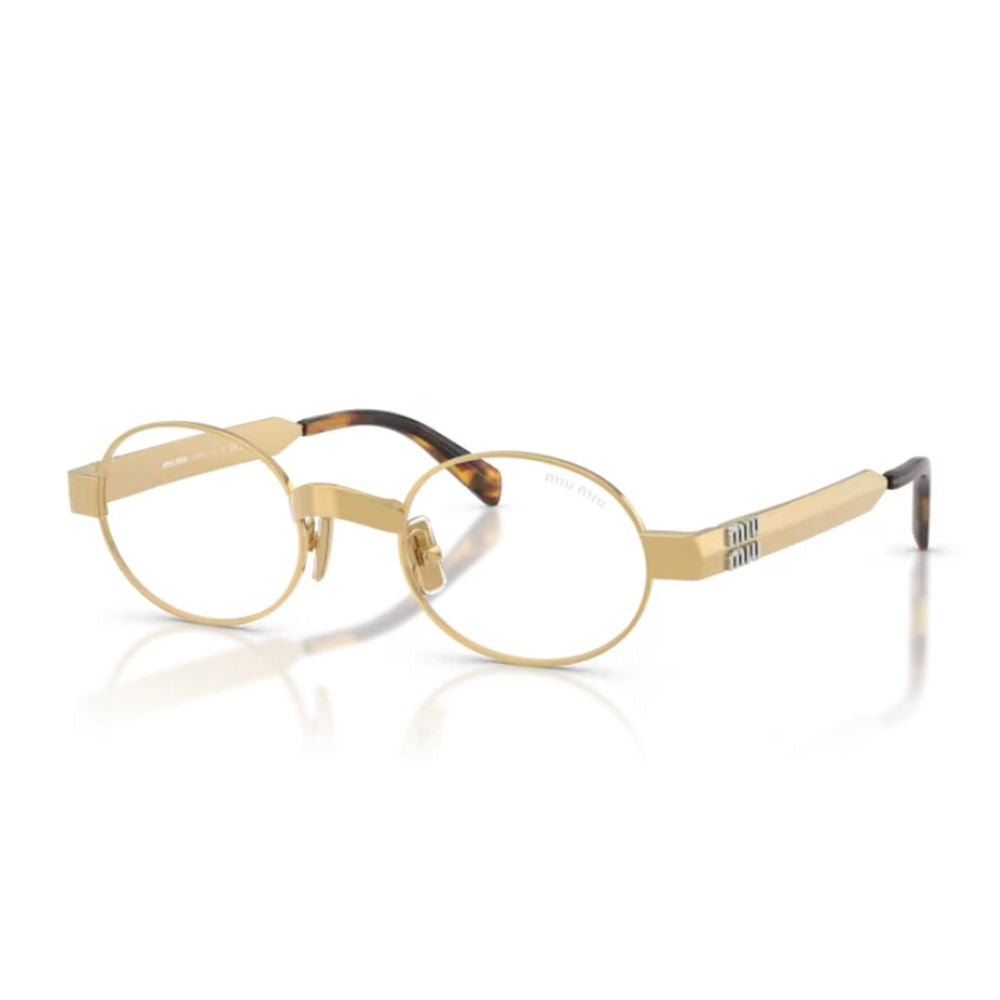 Oval Frame Sunglasses in Satin Gold-tone Metal