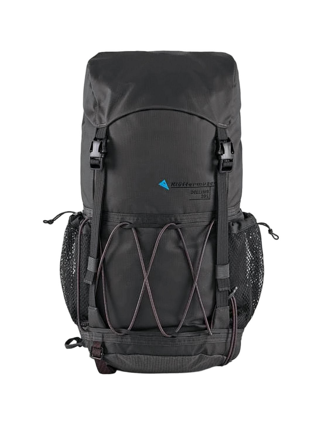 Functional Black Klattermusen Backpack With Padded Straps