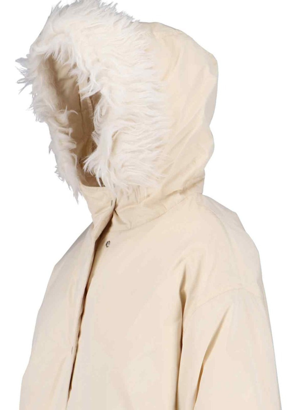 Faux Fur Parka – Cream