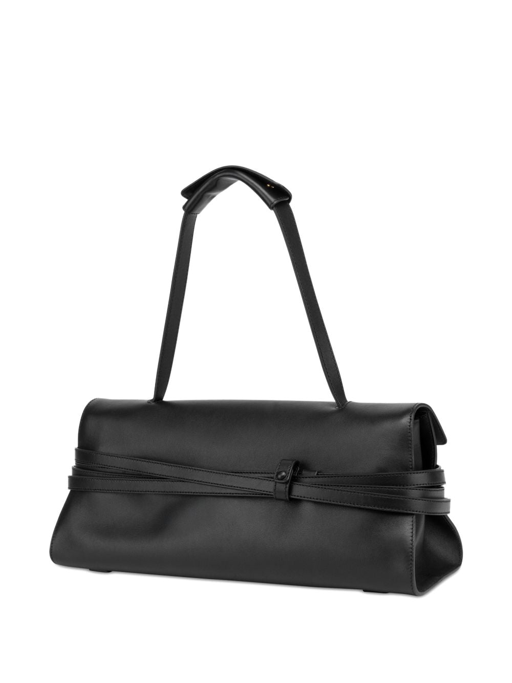 Smooth Silk and Nylon Black Bag