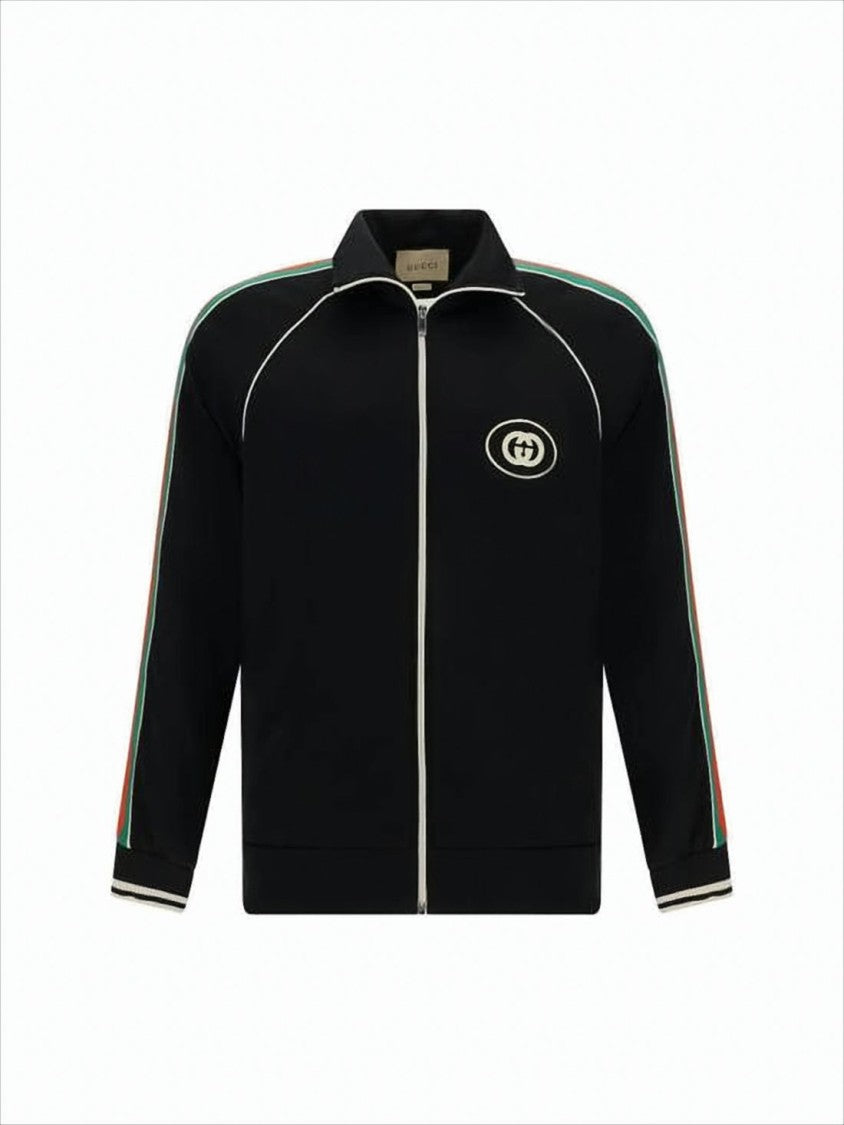 Zip-Up Jacket with High Collar