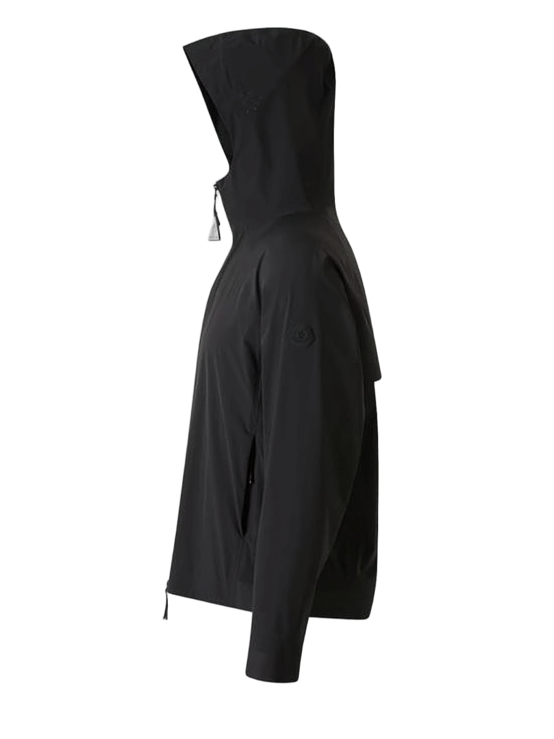 Minimalist Black Jacket with Full Zip