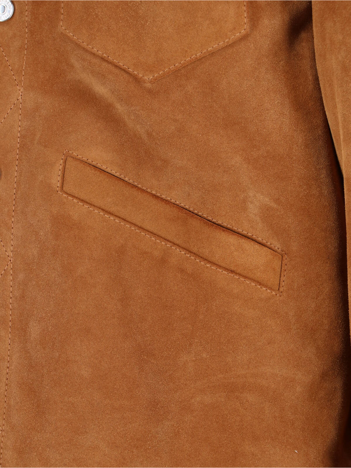 Structured Brown Jacket with Front Zipper