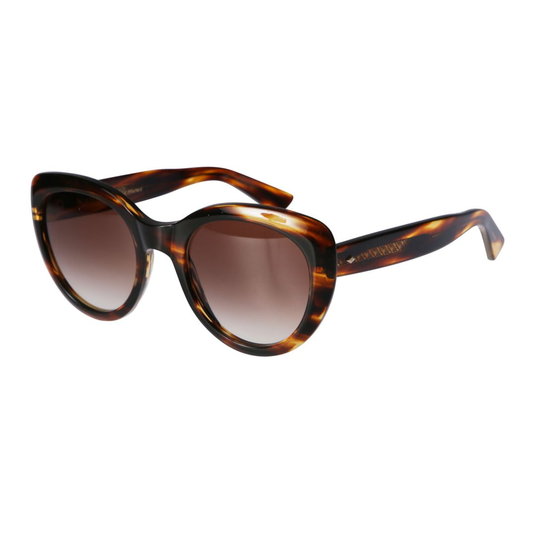 Sophia Glamour Oversized Tortoiseshell Cat-Eye Sunglasses with Gradient Lenses