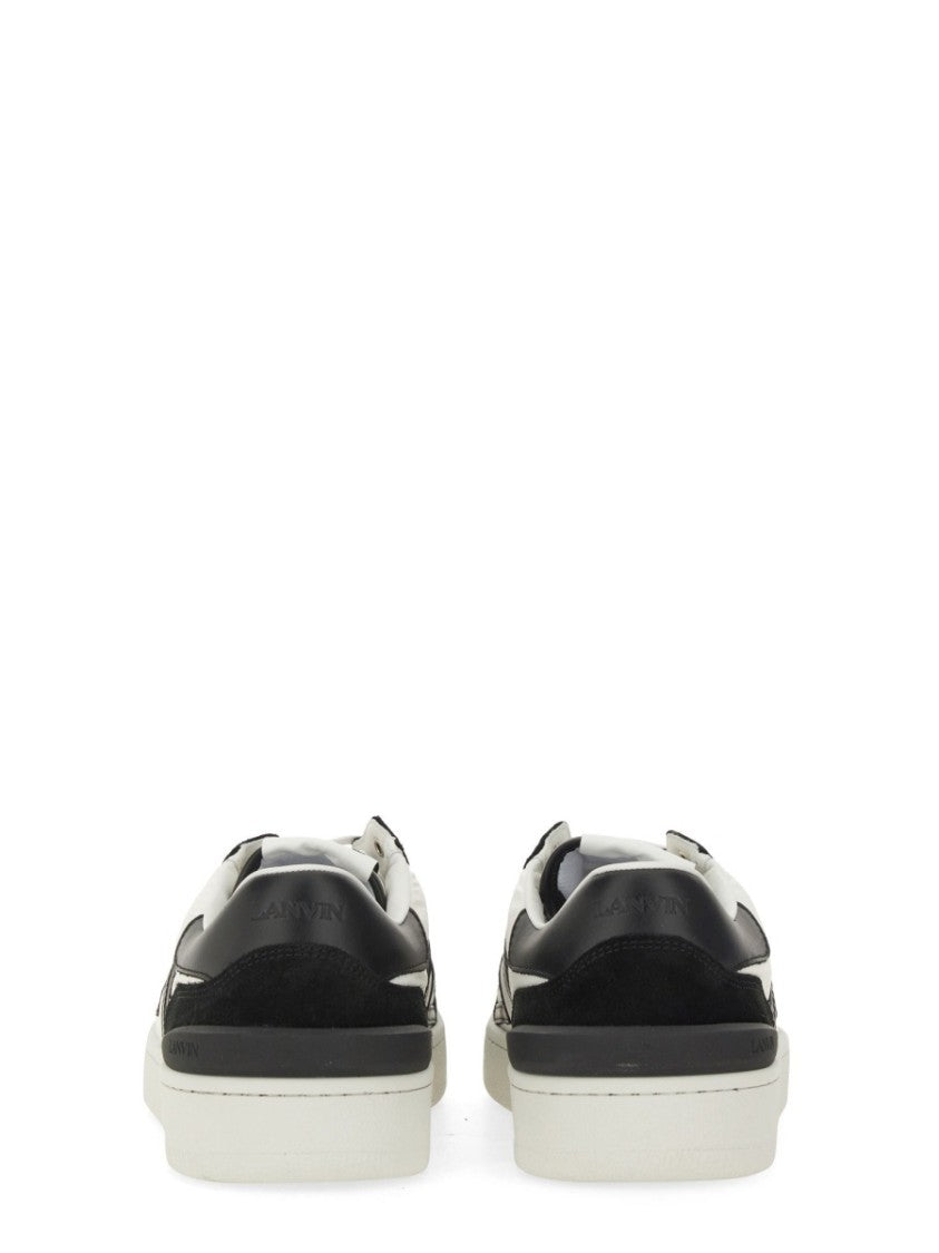 "Clay" Calf Leather Accents Sneakers