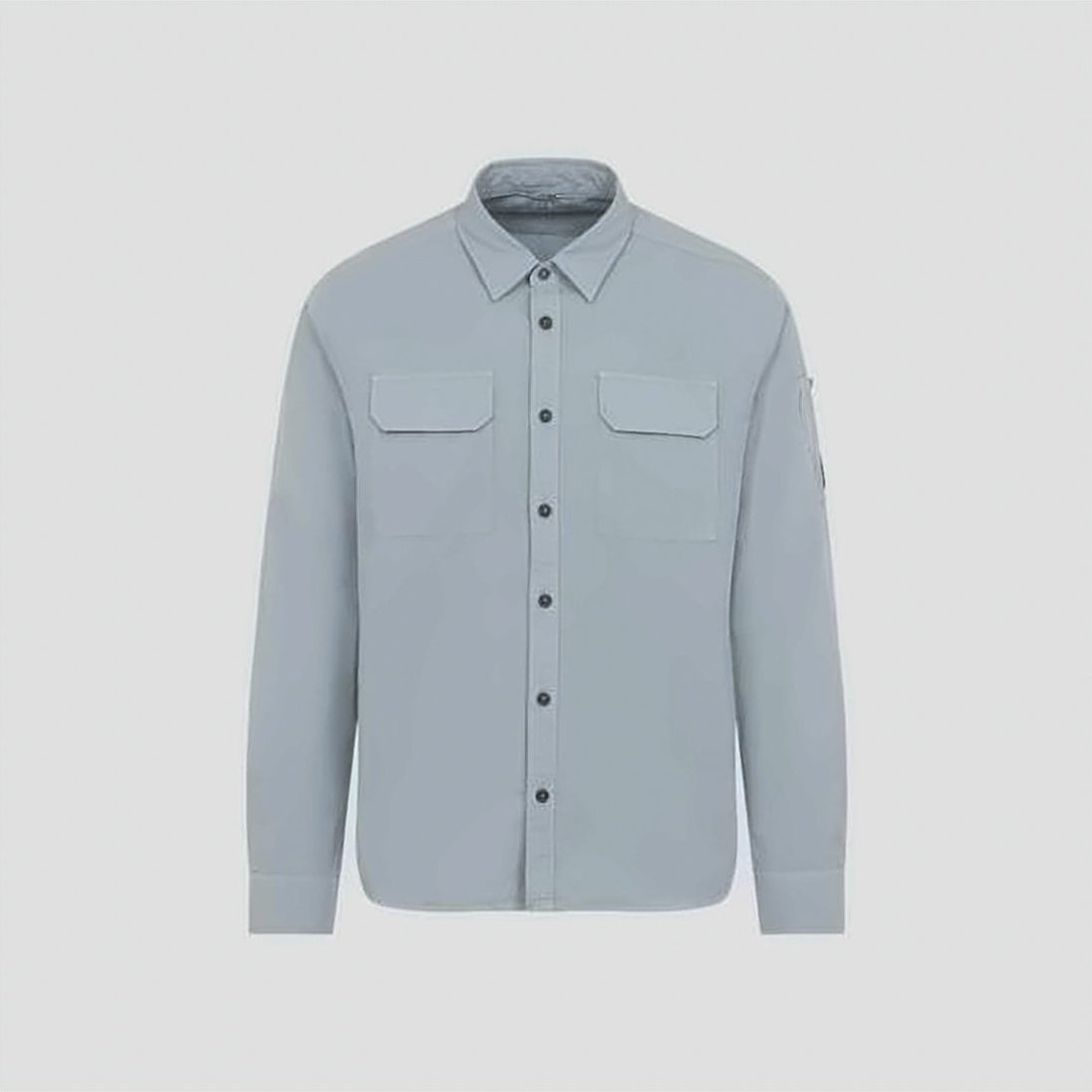 Long-Sleeve Casual Shirt with Classic Collar