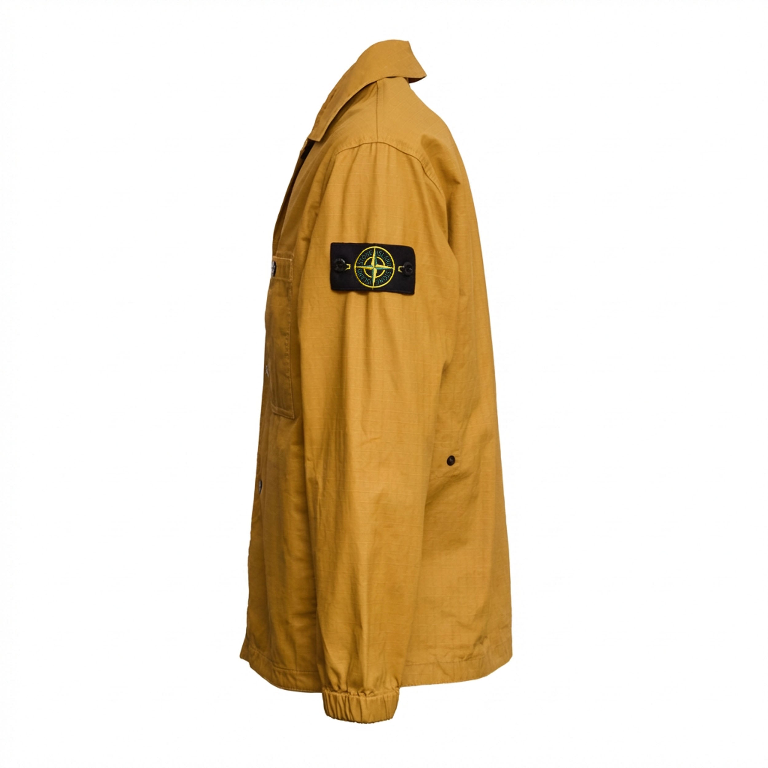 Ripstop Cotton Overshirt With Button Closure