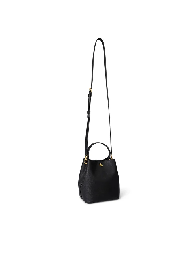 Compact Black Bucket Bag