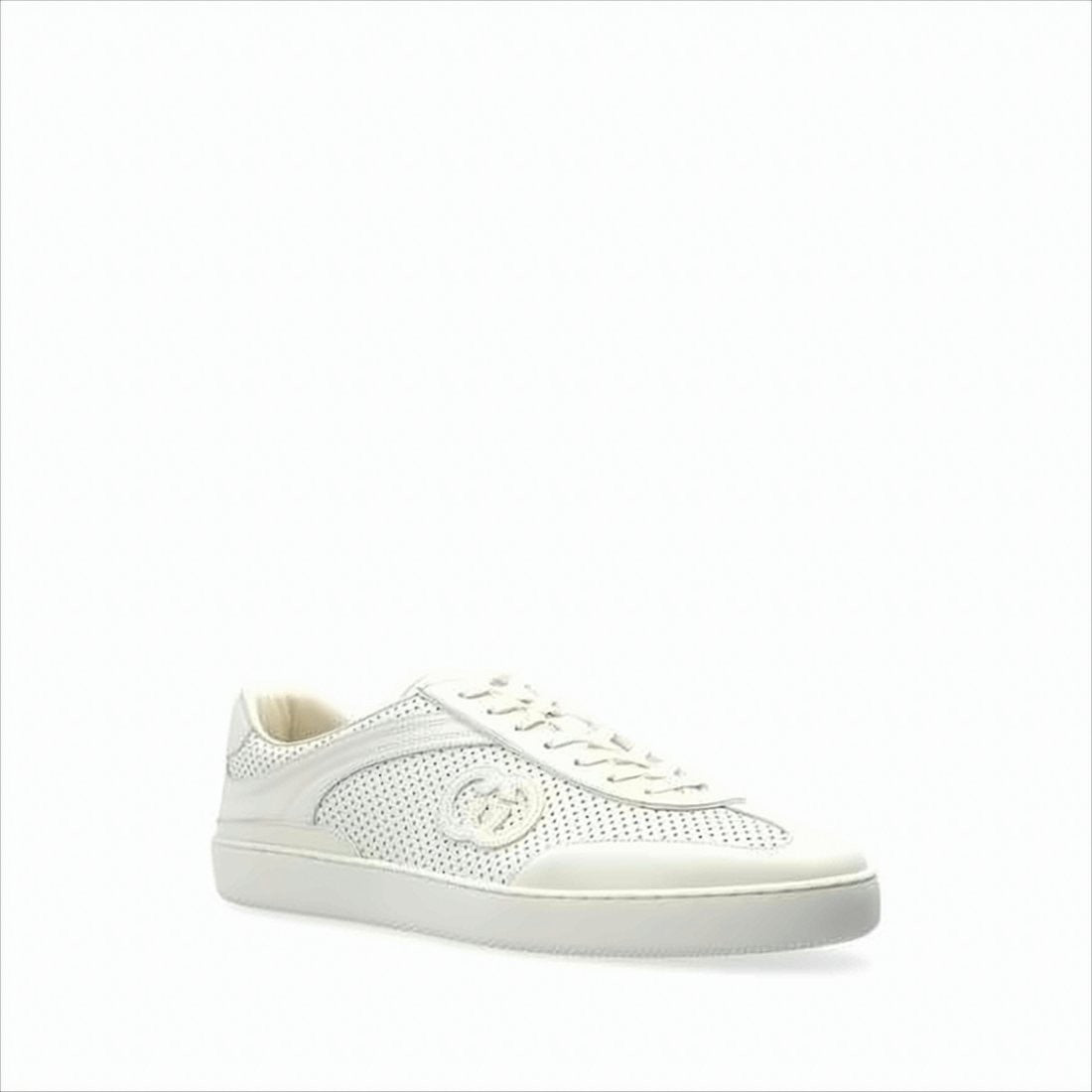 Perforated Leather Low-Top Sneakers