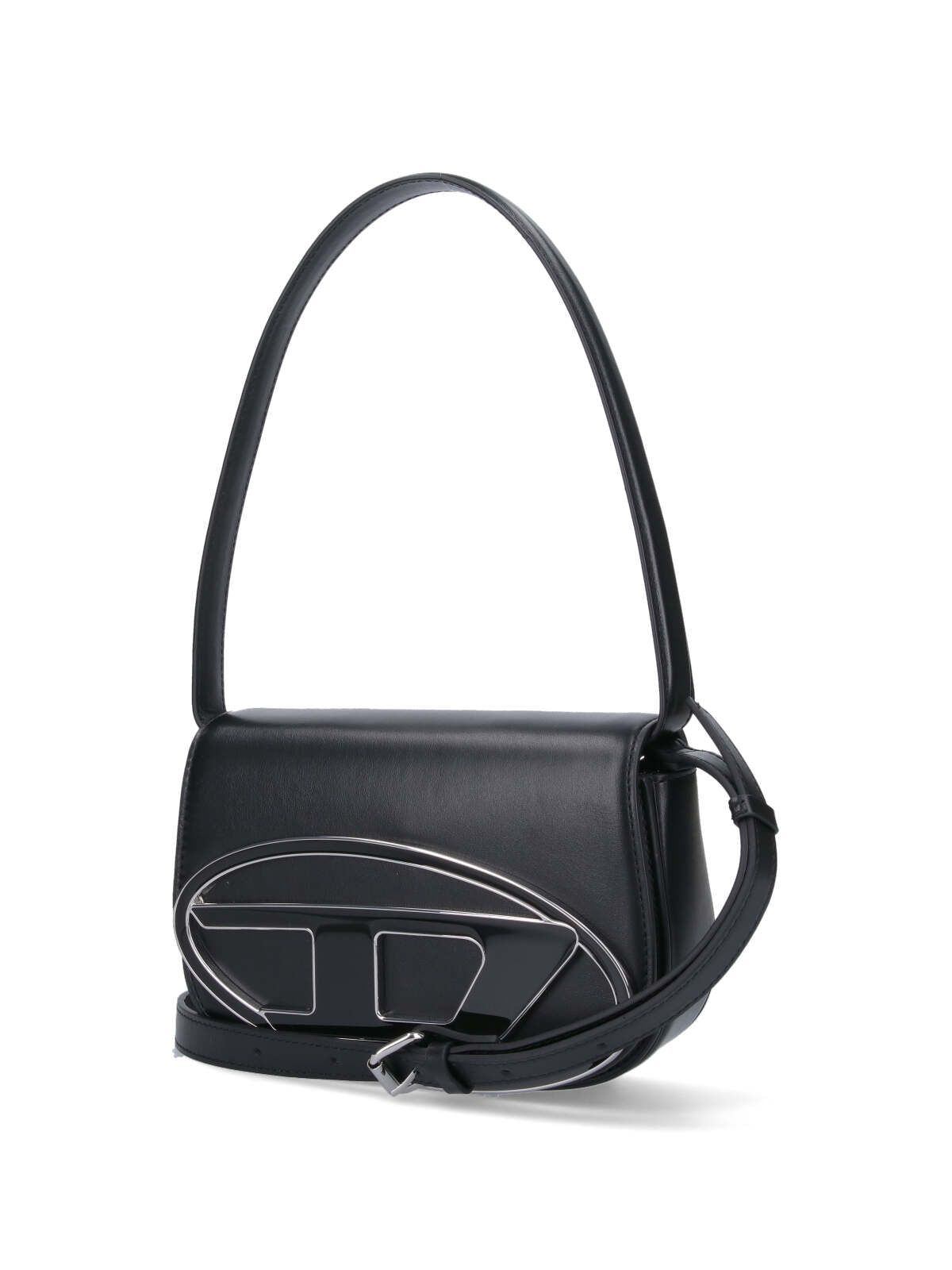 Shoulder Bag With Magnetic Flap Closure And Enamel Logo