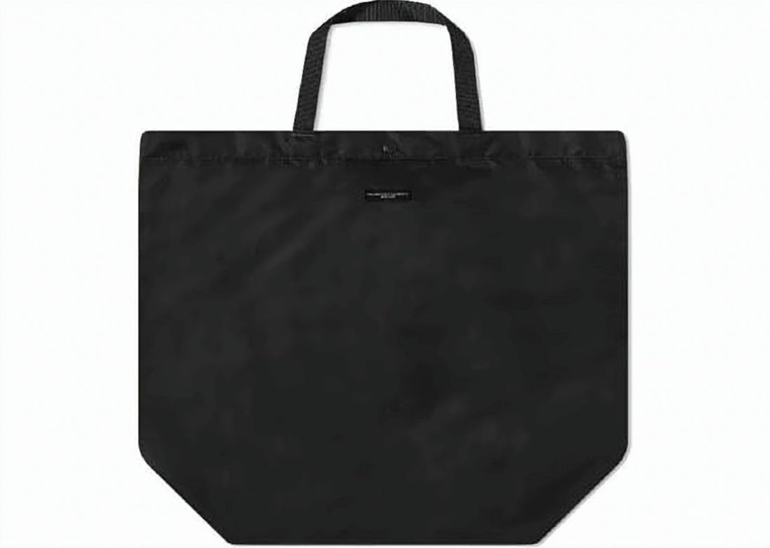 Black Tote Bag With Durable Cotton Fabric