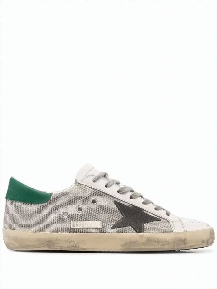 Worn-In Low-Top Sneakers with Distressed Finish
