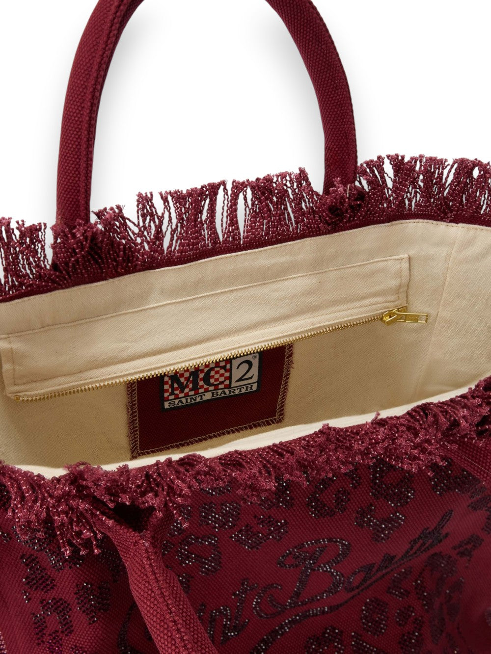 Red Vanity Cotton Shoulder Bag