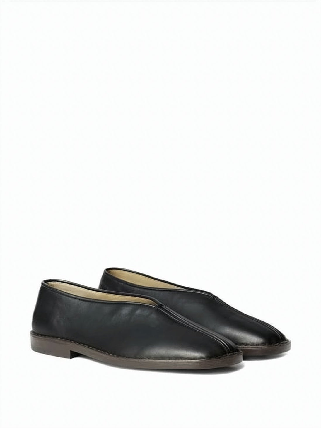 Lambskin Slip-On Mules with Rounded Square Toe