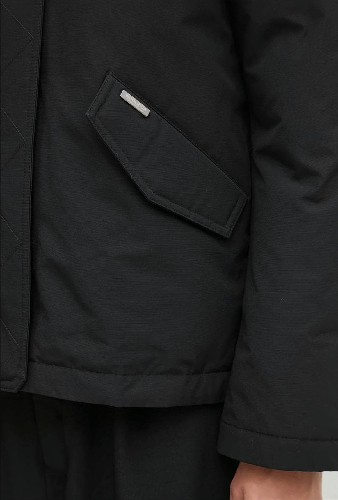 Structured Black Military Jacket