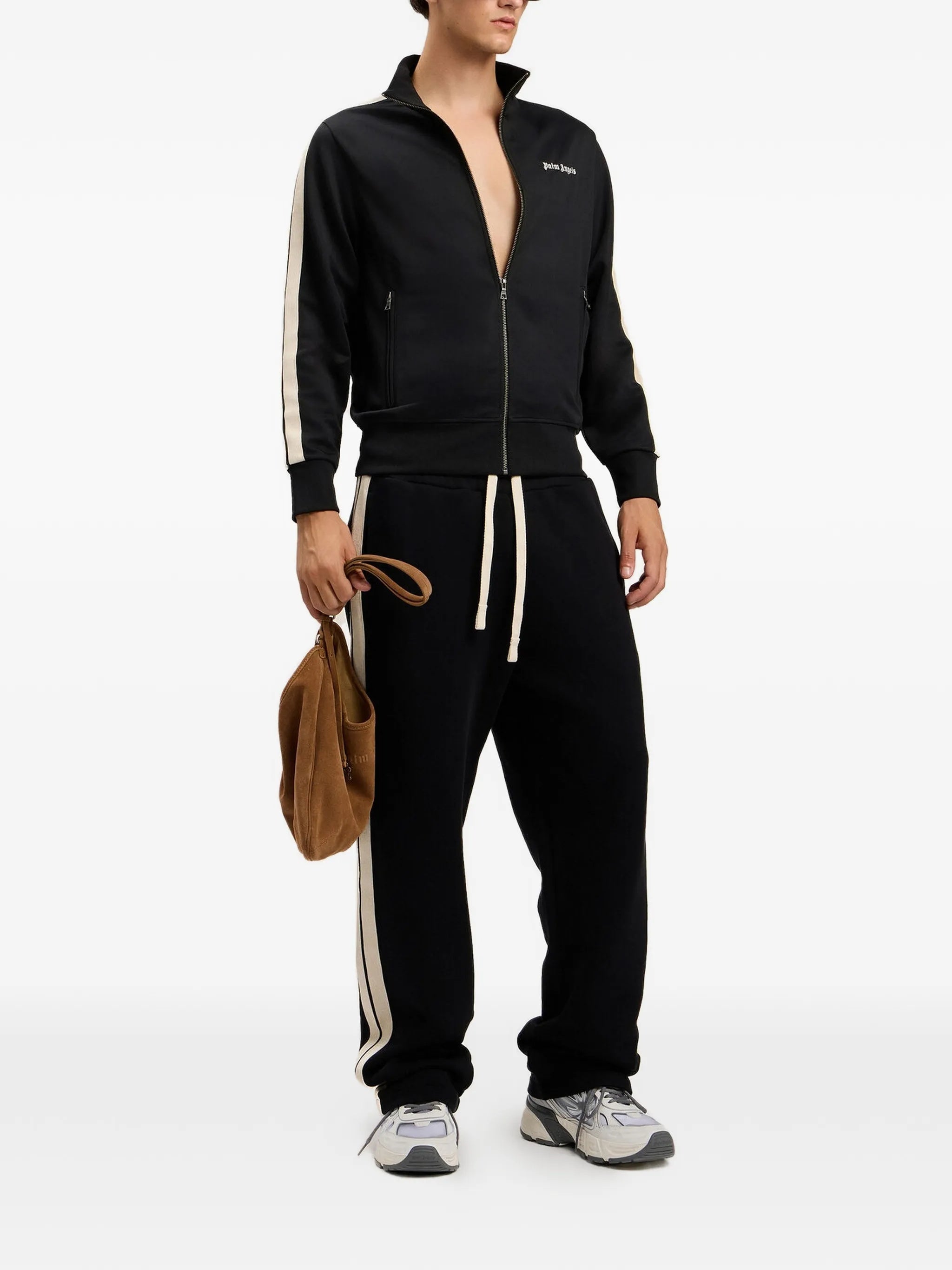 Black Classic Logo Track Polyester Top