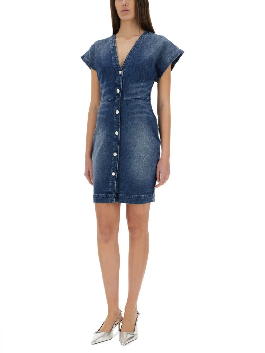 Slim Fit Denim Dress