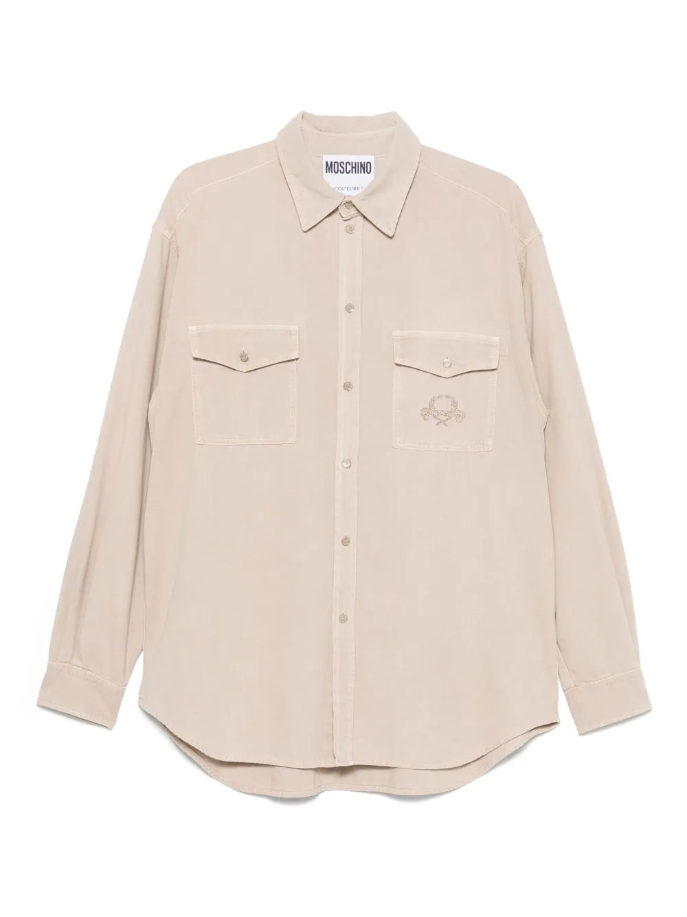 Tailored White Shirt With Structured Collar And Buttoned Cuffs