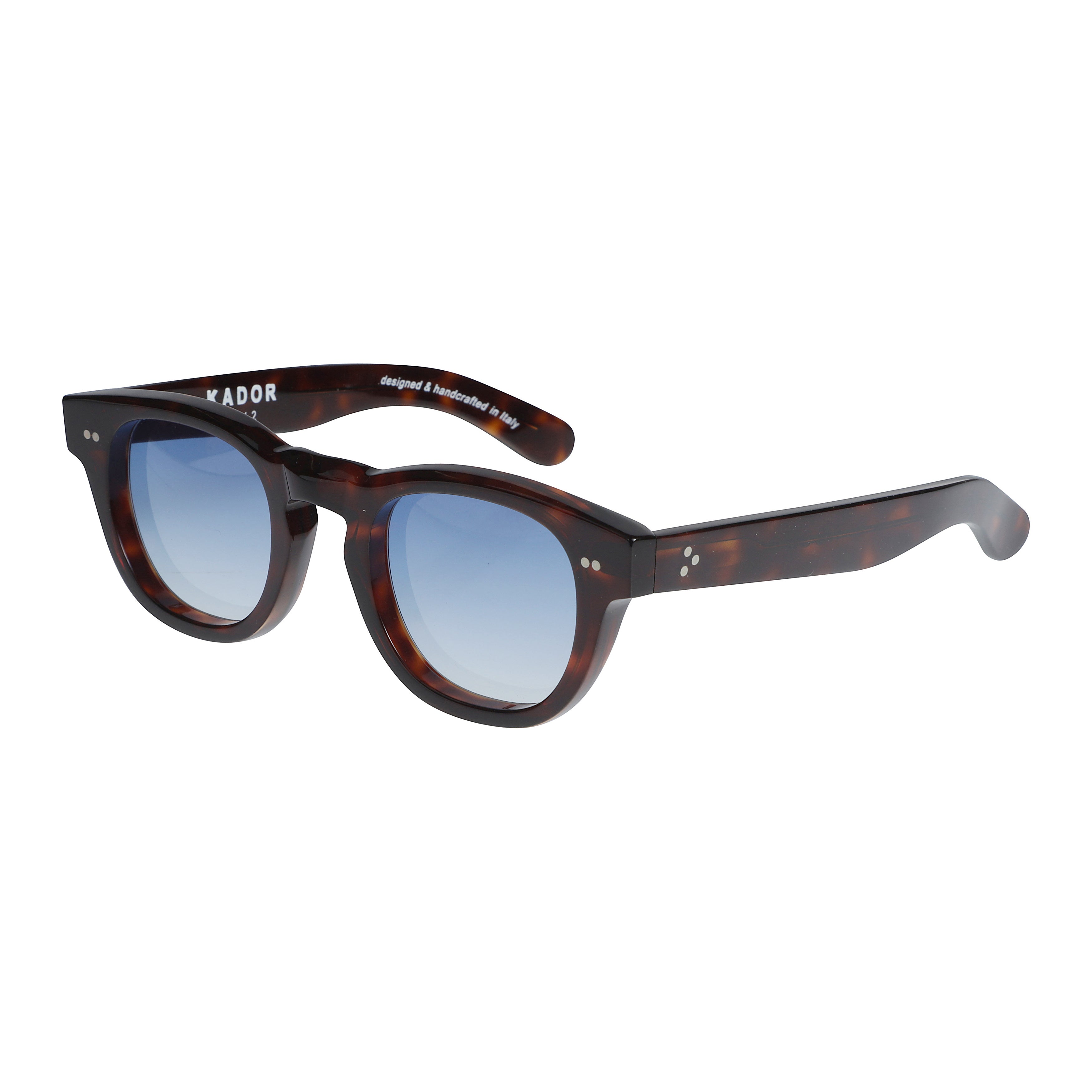 Kosmo/N Tortoiseshell Pattern Sunglasses with Gradient Blue Tint