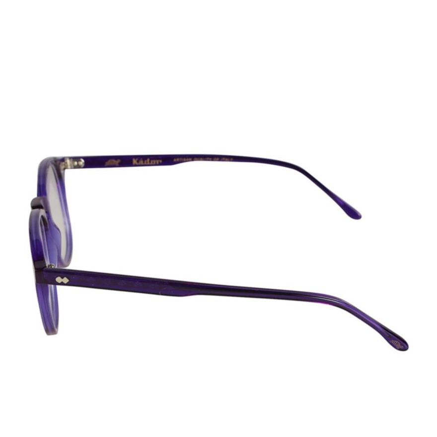 Pepper Translucent Purple Acetate Eyeglasses with Rounded Square Shape