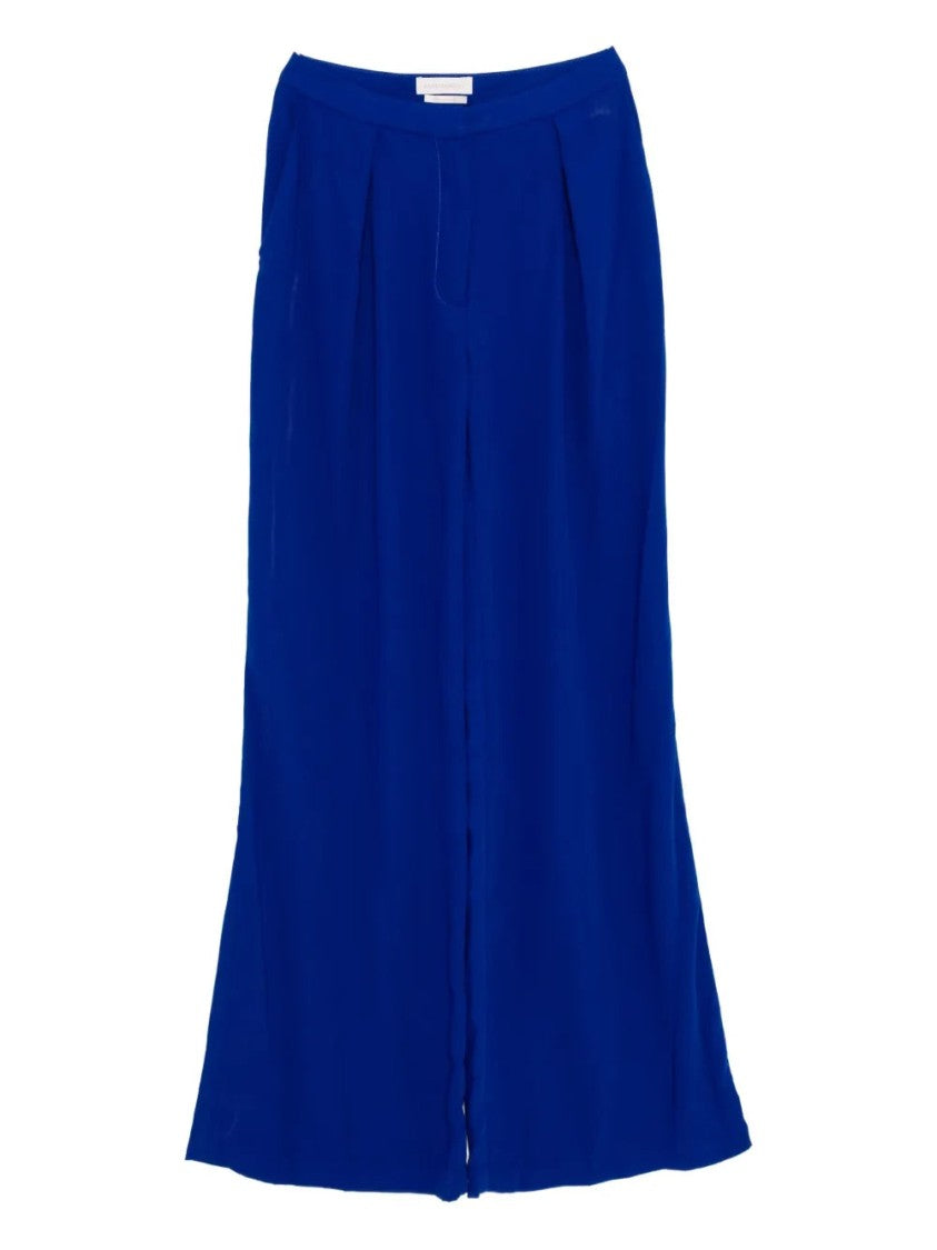 Straight-Cut Tailored Pants With High Waist Design