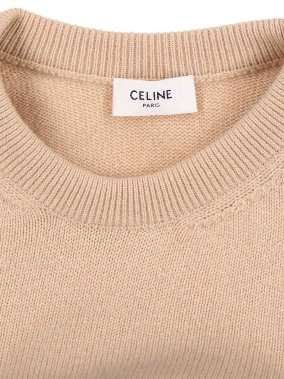 Cashmere Tank Top With Ribbed Finishes And Straight Hem