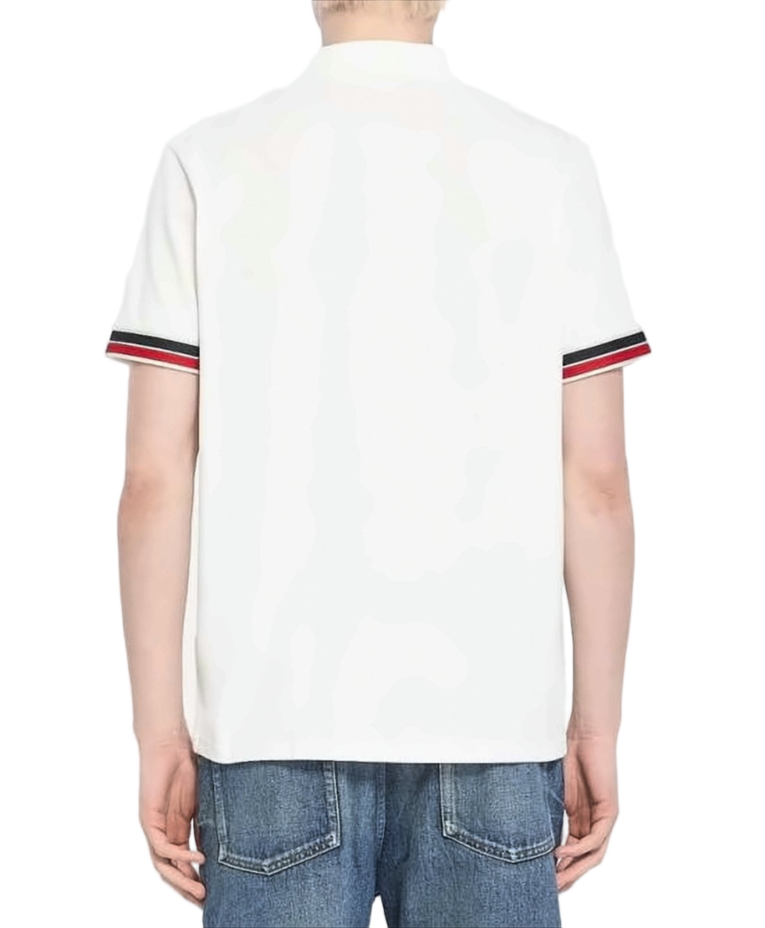 Classic Short-Sleeve Polo Shirt with Contrasting Stripes