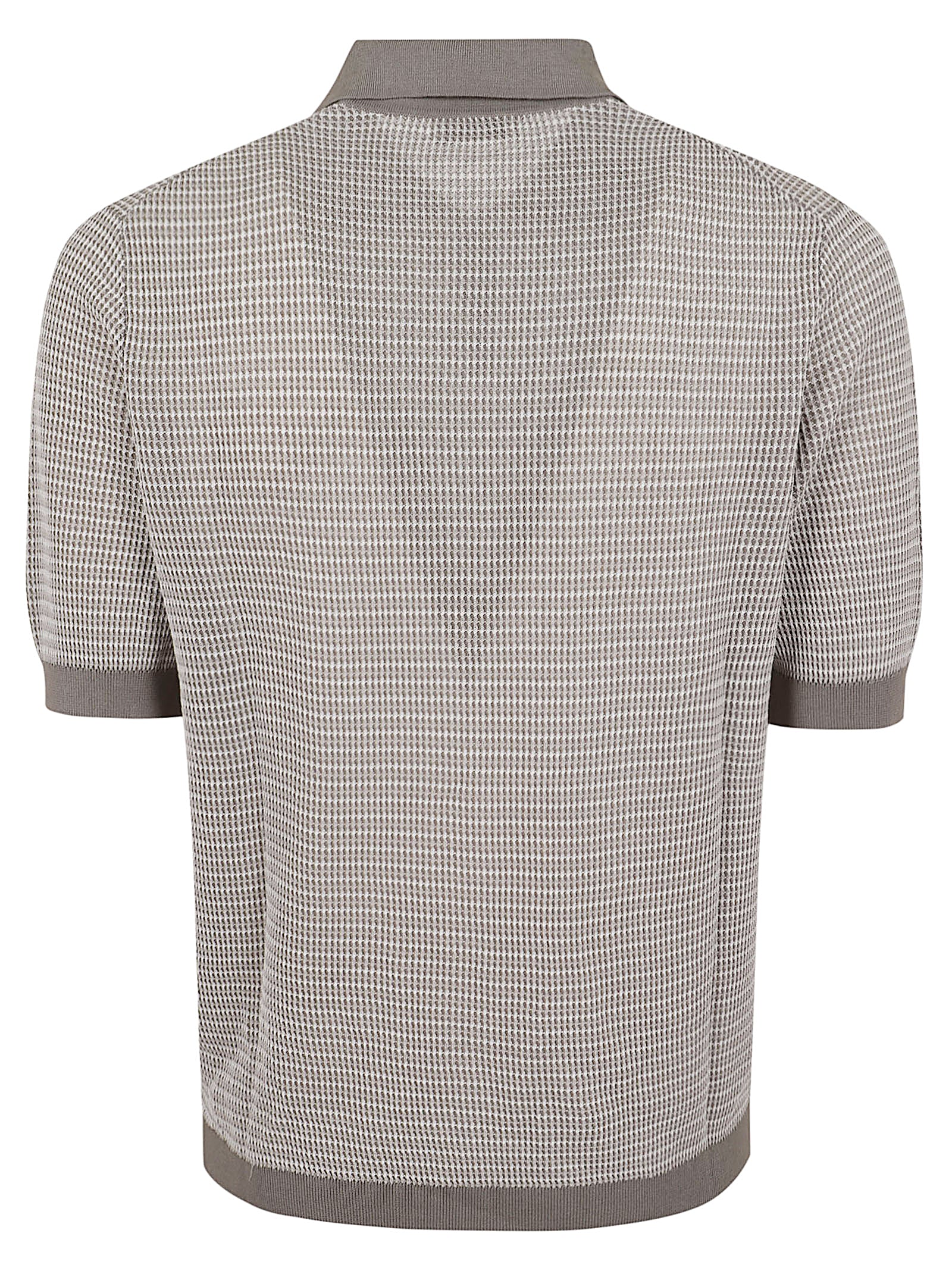 Textured Knit Polo Shirt