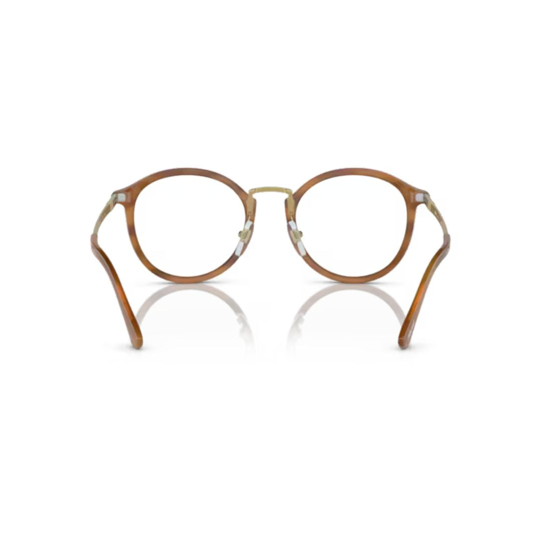 3309v Vista Round Acetate Eyeglasses with Gold-tone Accents