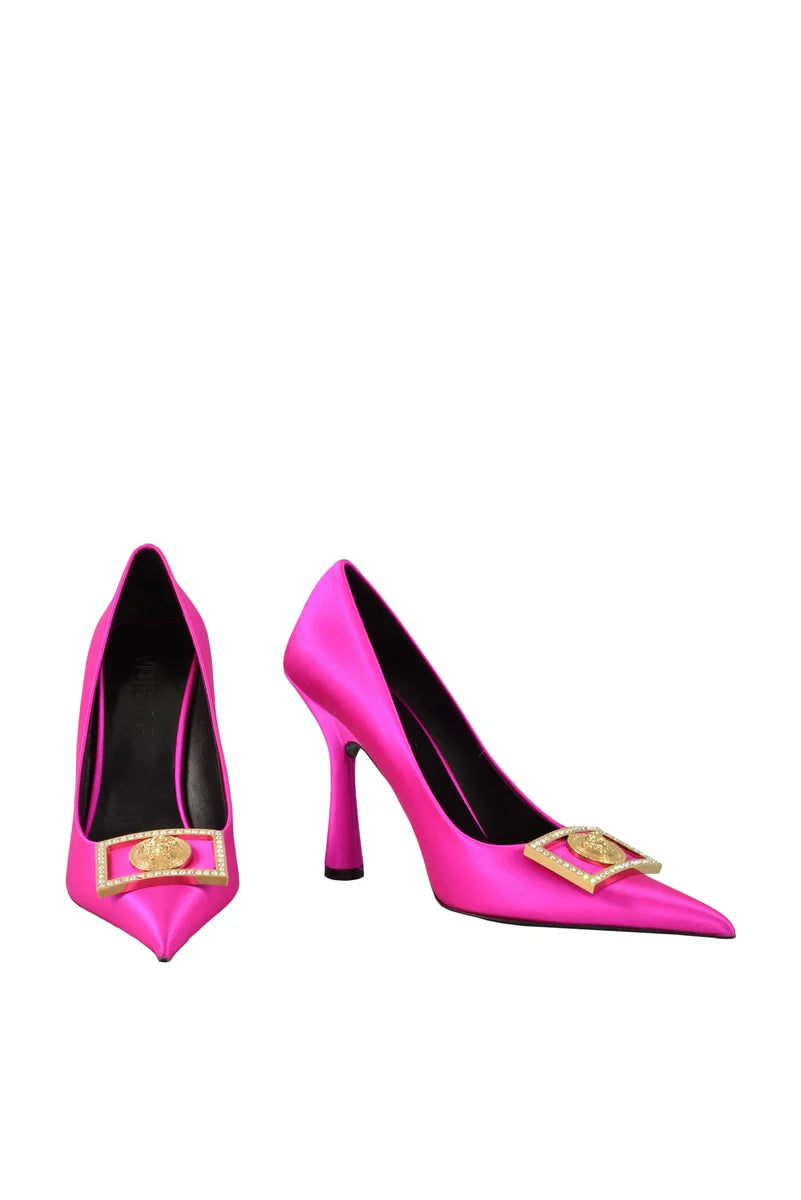 Satin Pumps - Fuchsia