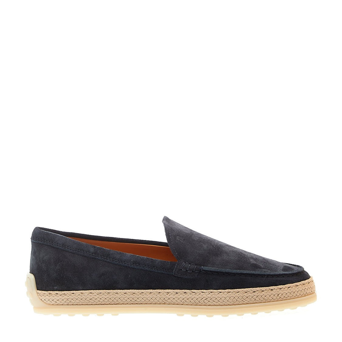 Blue Suede Slipper With Rope