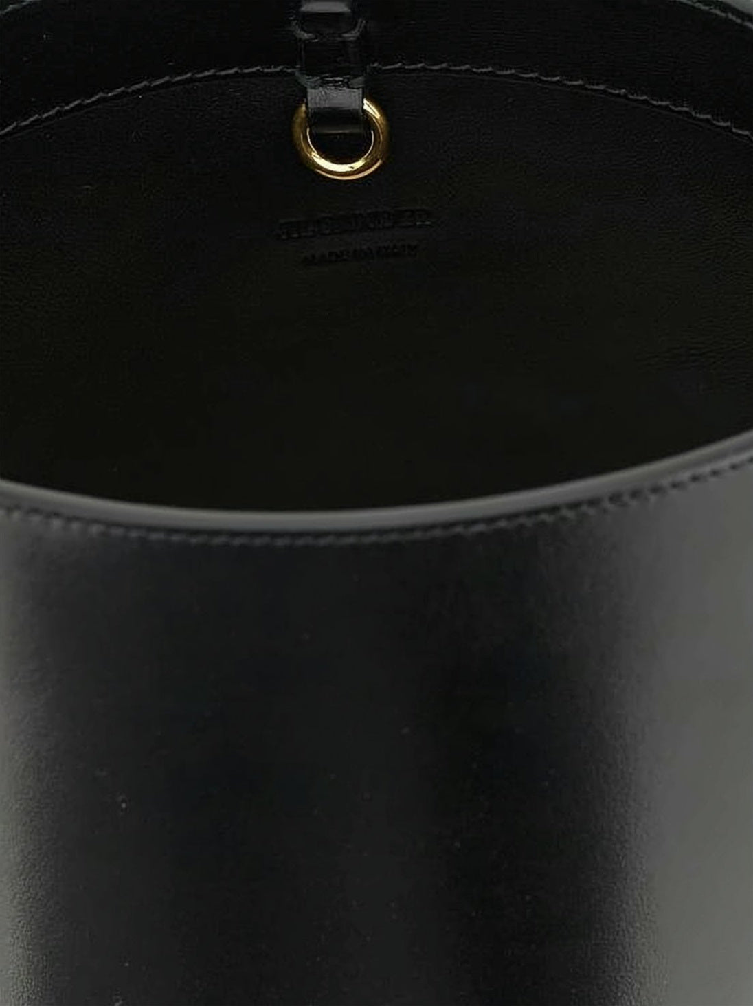 Bucket Shoulder Bag with Gold-tone Hardware