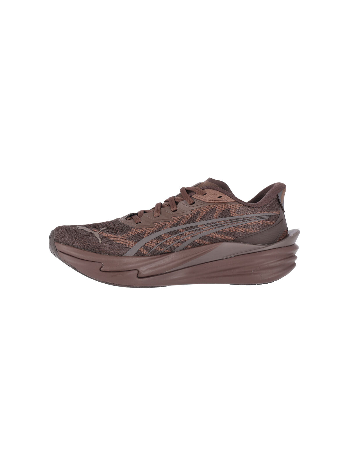White Sculpted Sole Tonal Overlay Sneakers
