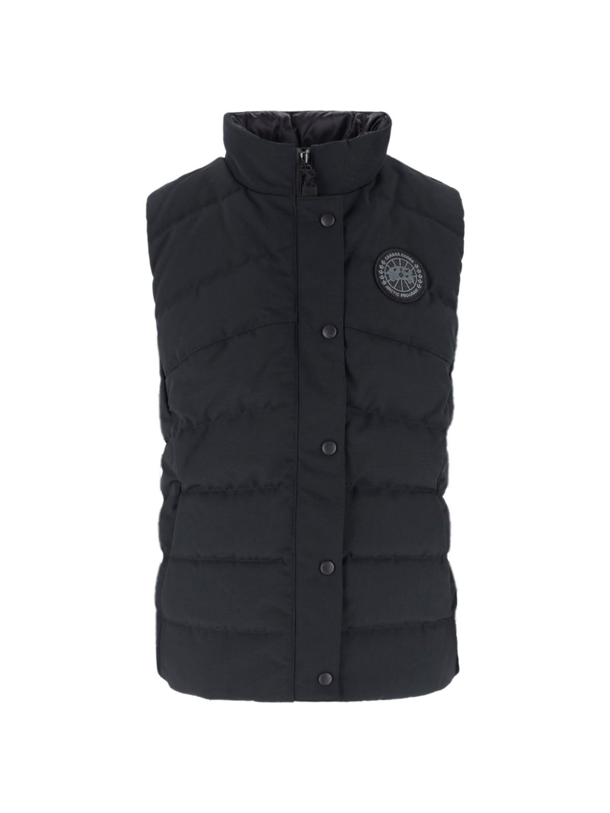 Black Freestyle Quilted Padded Outerwear Vest