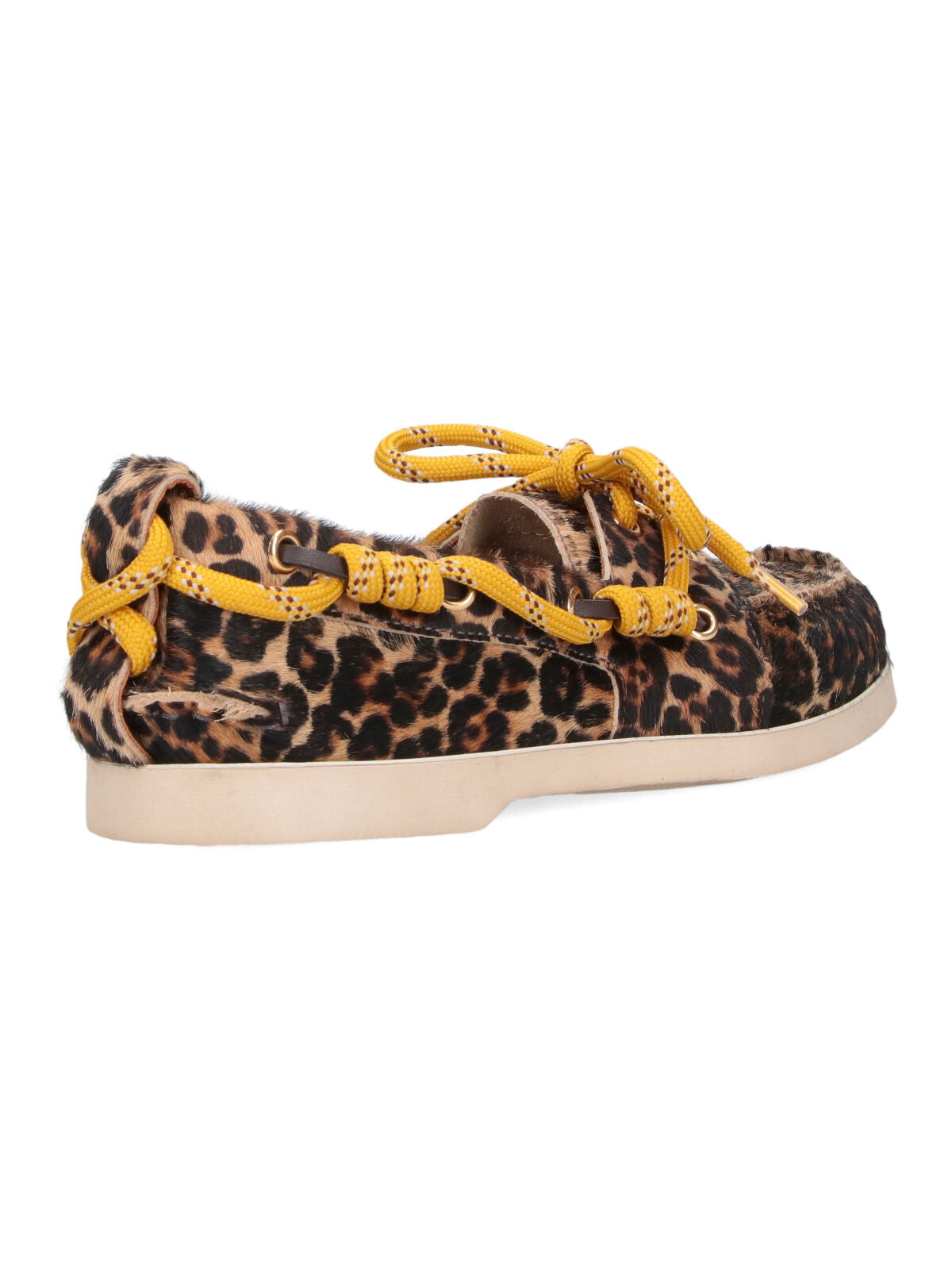 Brown Cruise Animal Print Leather Moccasins
