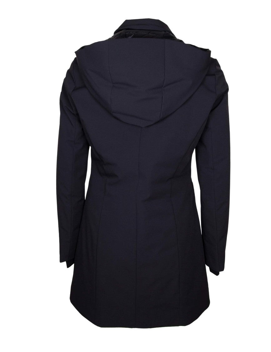 Black Telia Ta 02 Stretch Nylon Parka