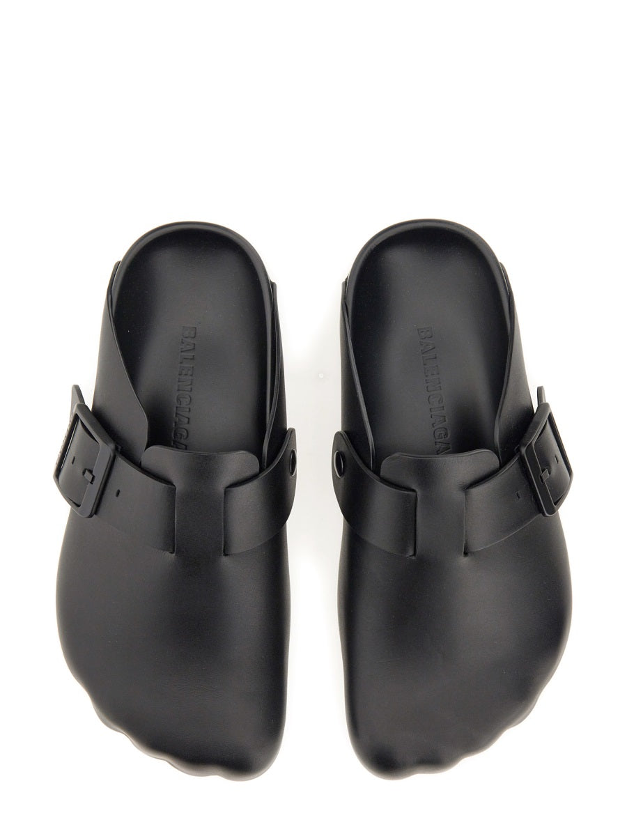 Brown Bovine Leather Flats with Refined Silhouette
