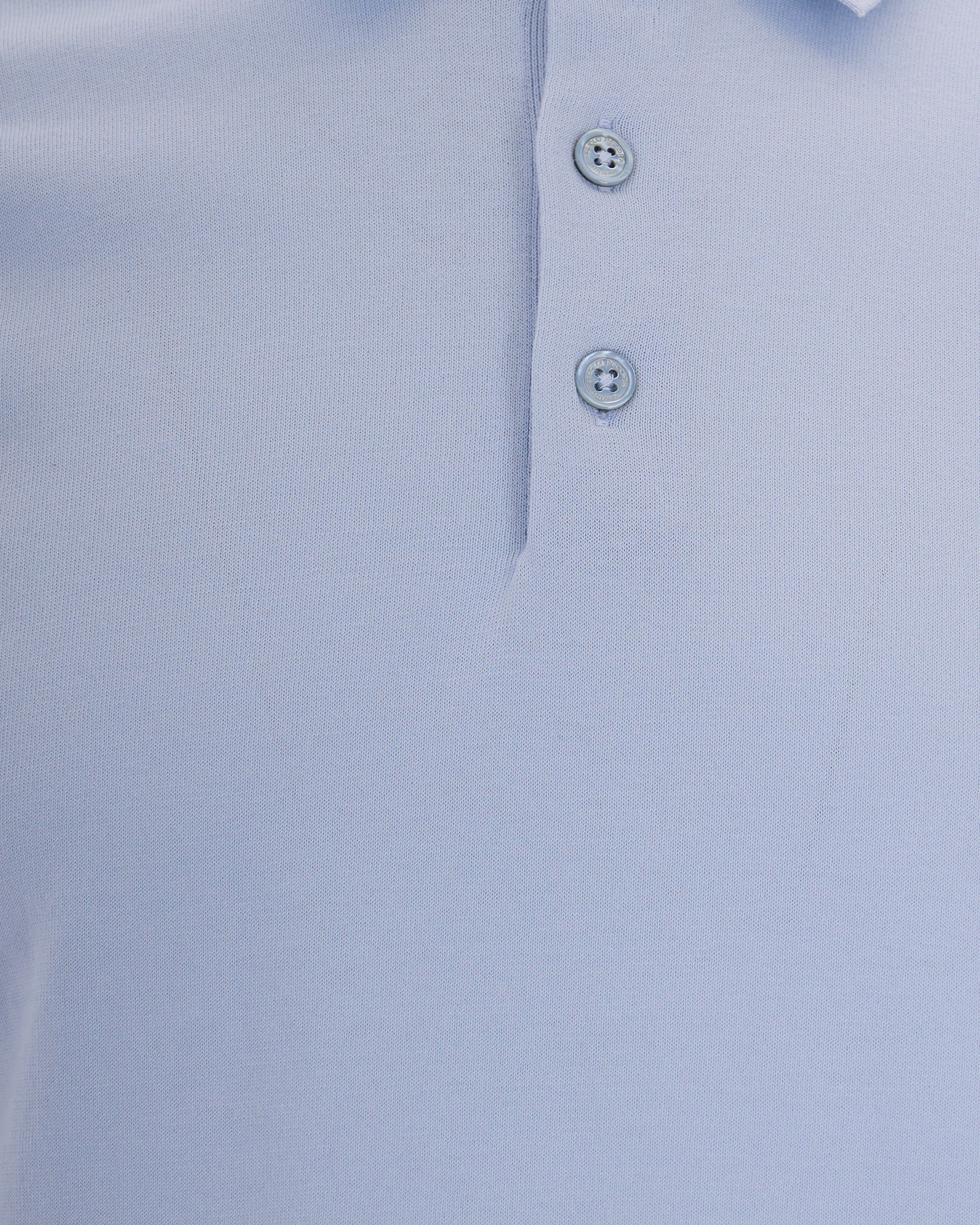 Light Blue Knit Polo Shirt