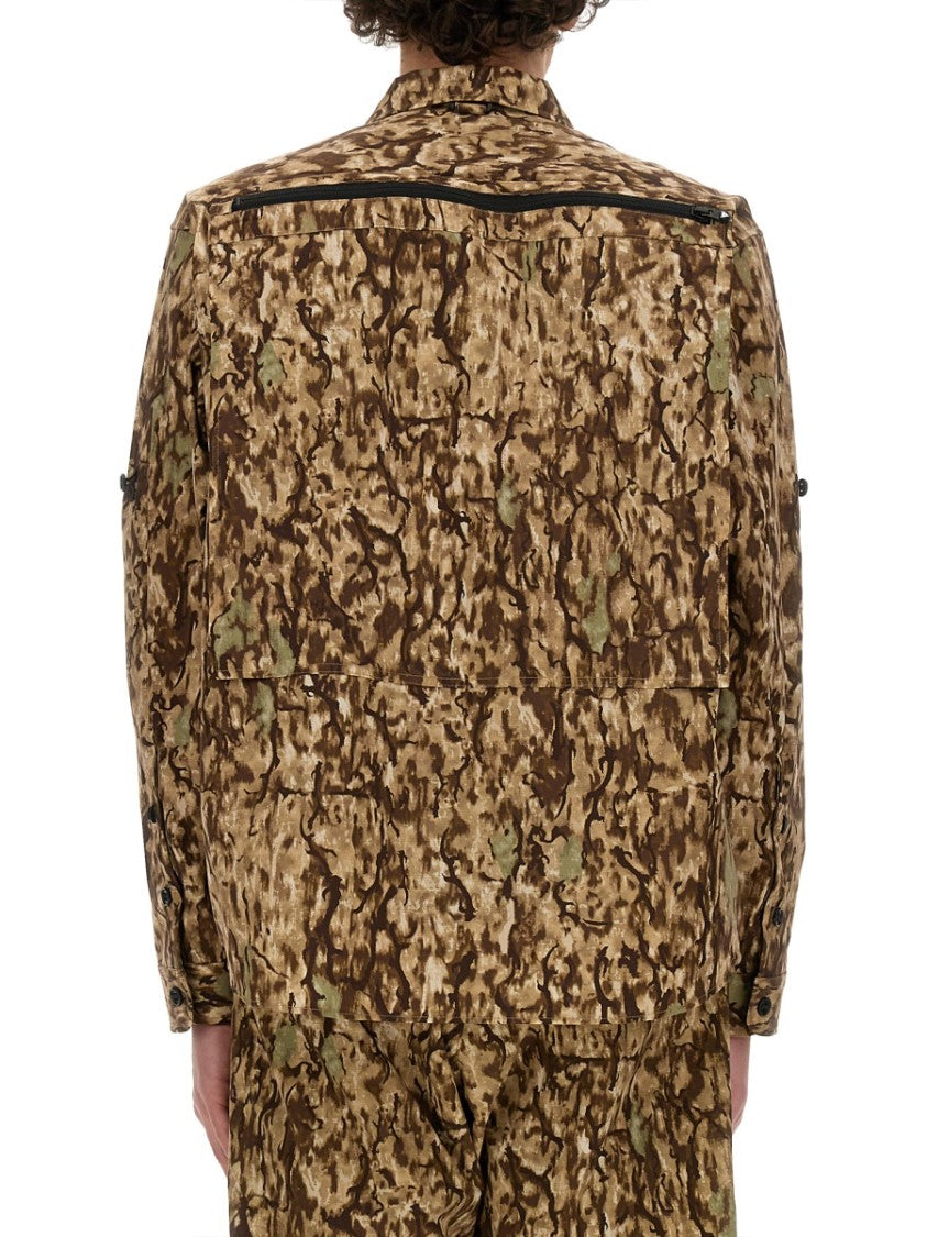 Camouflage Print Oversized Jacket