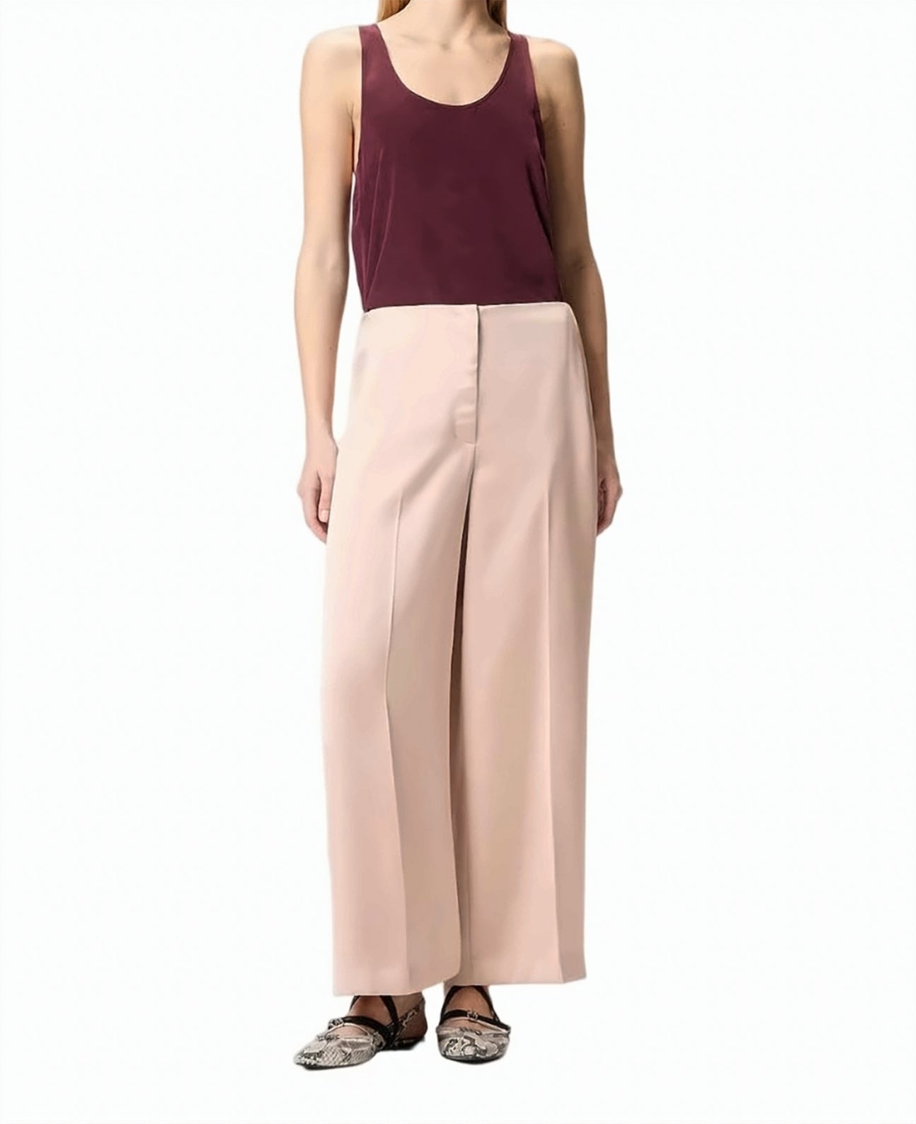 Limoncello Satin Wide Leg Trousers