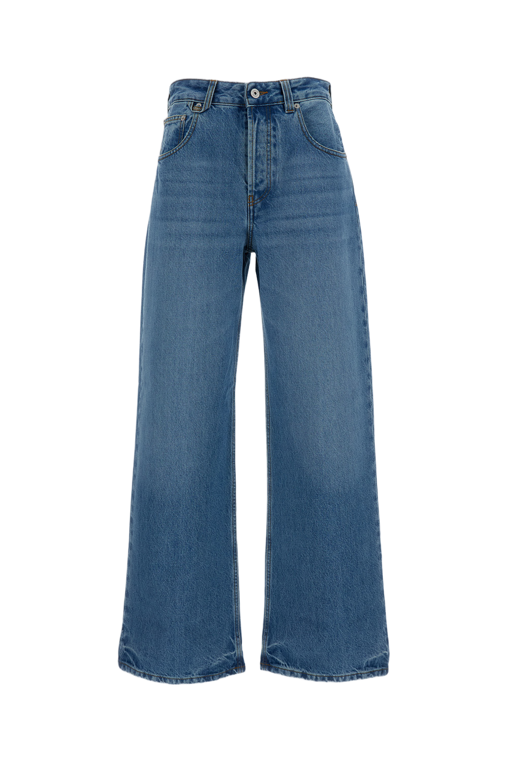 Straight-Leg Denim Jeans with Five-Pocket Styling