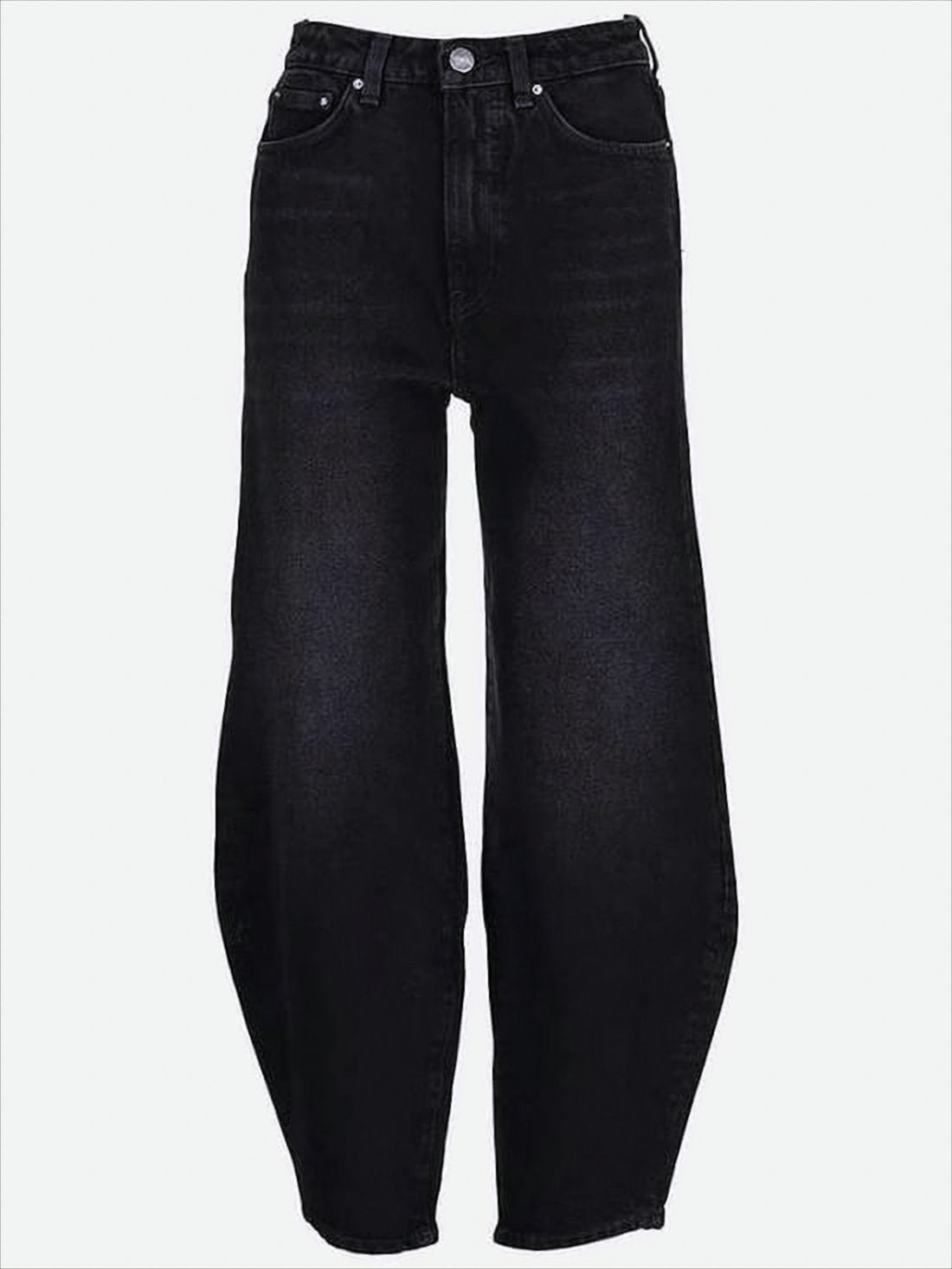 Wide-Leg Denim Pants with Classic Five-Pocket Design